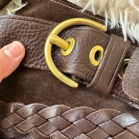 Brown Suede Coach Boots - Picture 2 of 6